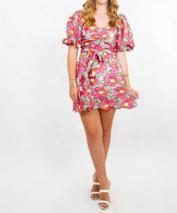 Buddylove - Blooming Beauty Tie-Waist Mini Dress