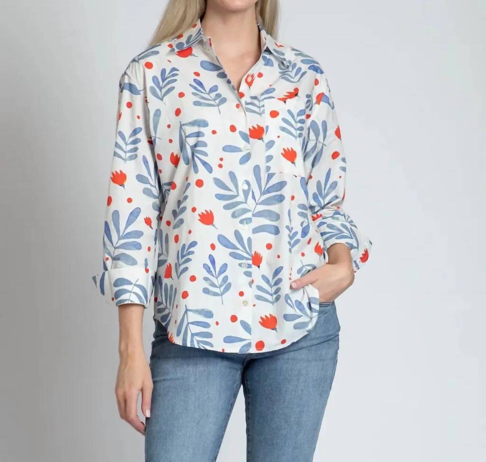 Apny - Boyfriend Button-up Shirt