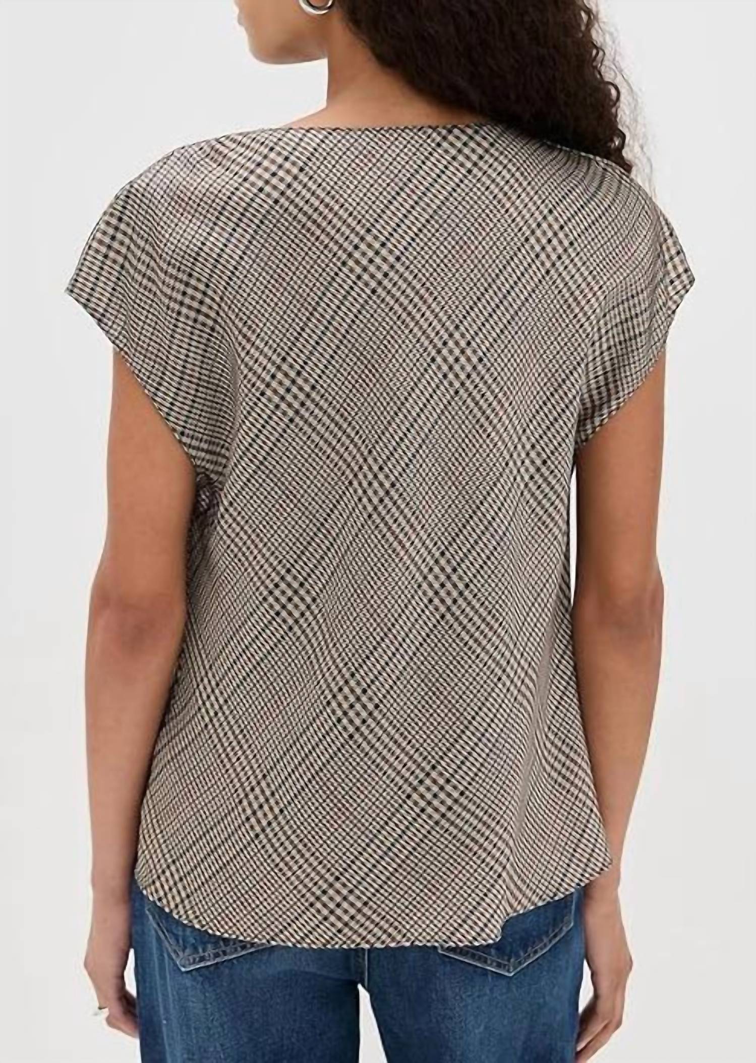Vince - Pressed Plaid Blouse