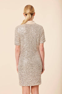 Dolce Cabo - Sequin Polo Short Sleeve Dress