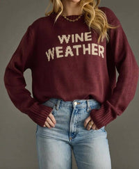 Panache Apparel - Wine Weather Sweater