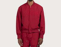HONOR THE GIFT Men's Nylon Bomber in plum - men's jacket