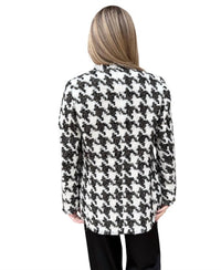 Boho Chic Tweed Blazer in black - women's jacket - detail view