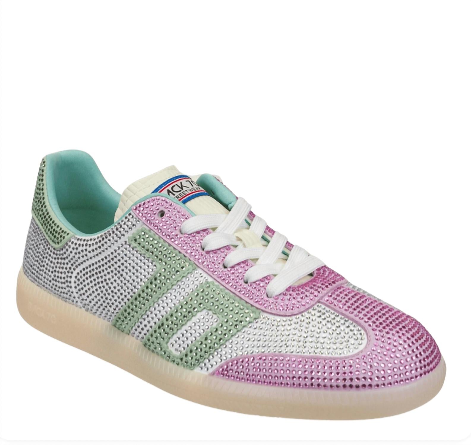 Back 70 Women's Sirio 2506 Sneakers in pink light green - women's sneaker