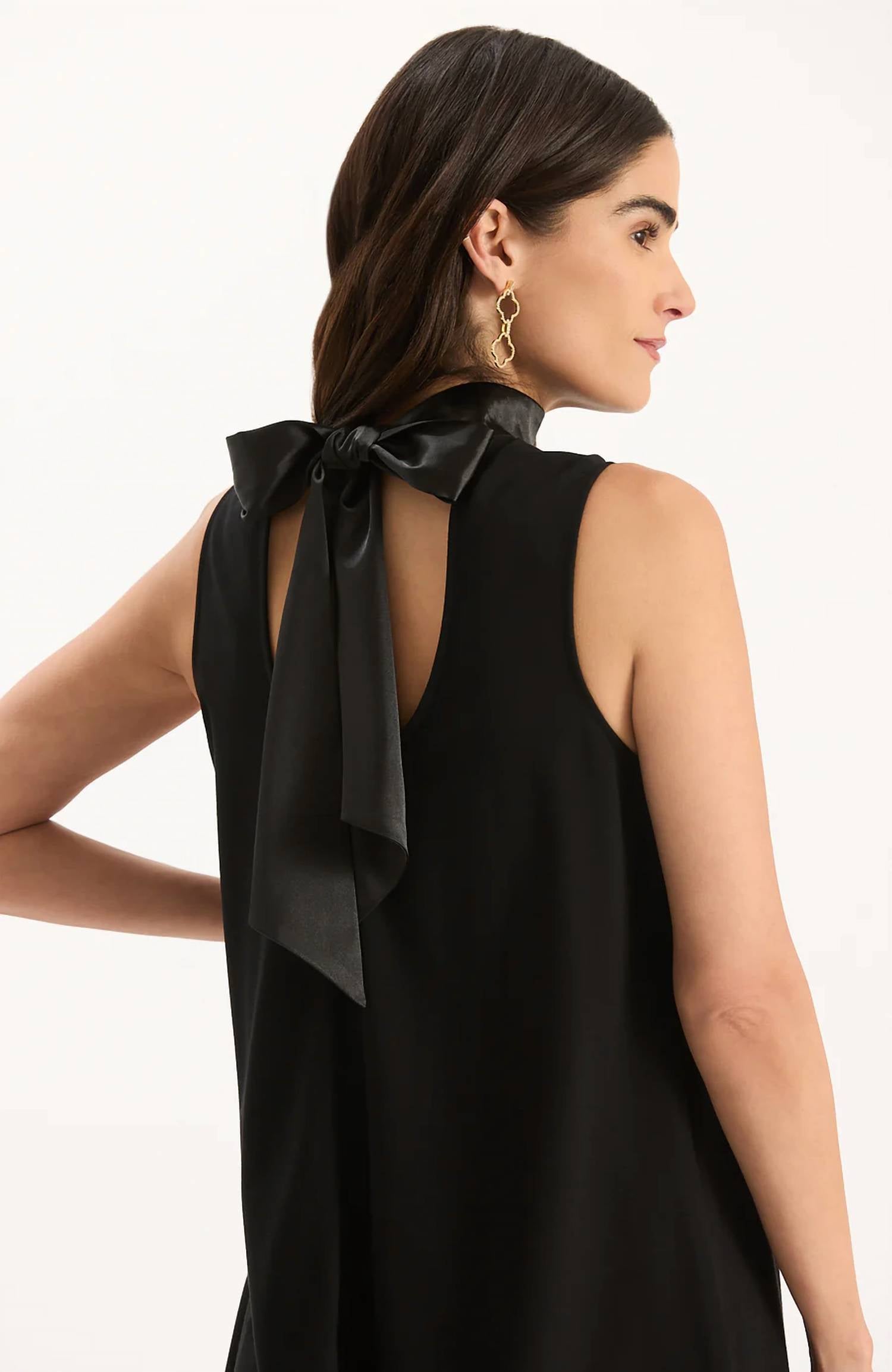 Tyler Boe - Cleo Ponte Satin Trim Dress