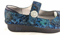 Alegria Women's Paloma Mosaic Leather Mary Jane Shoes in fandamonium blue - women's flats - alternate view