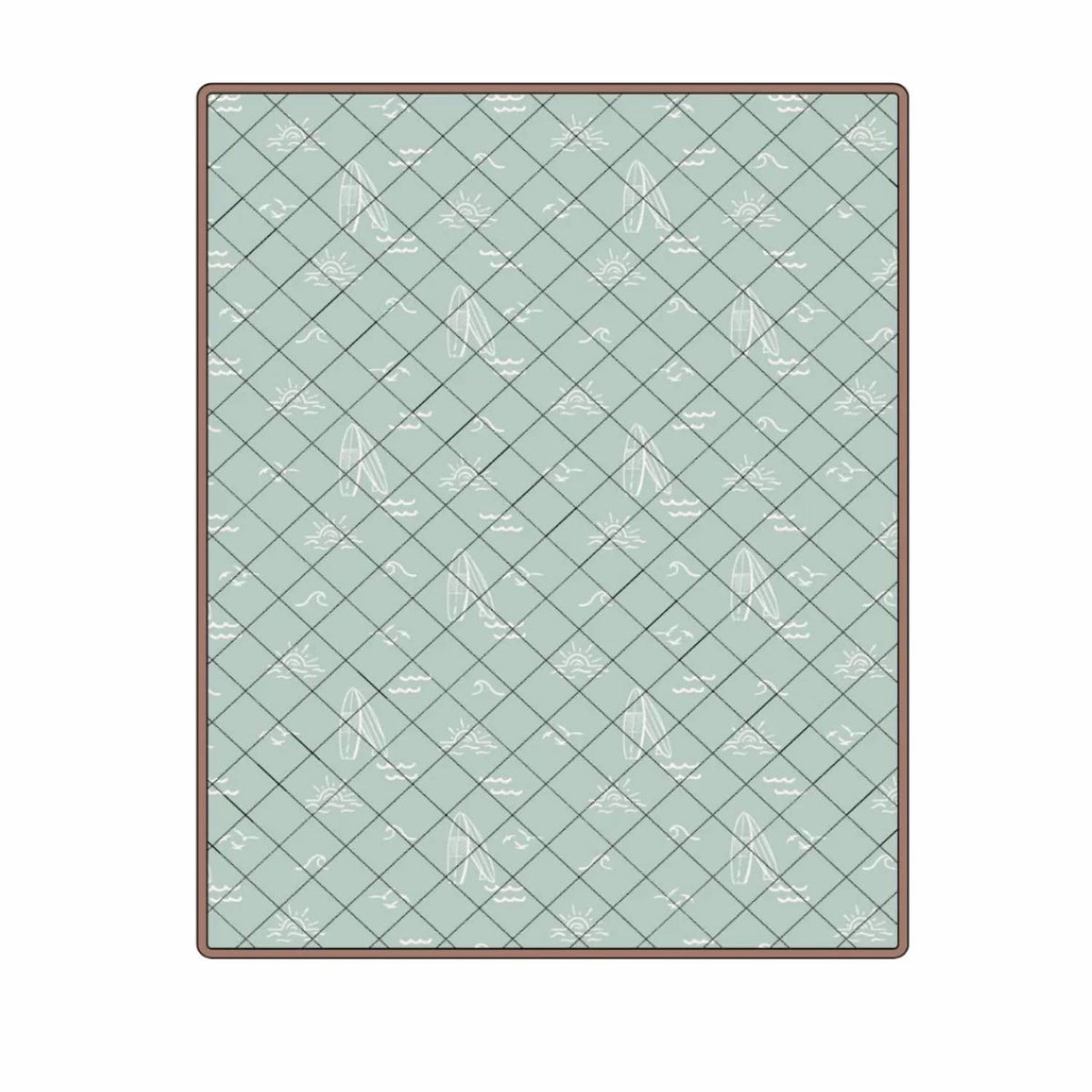 Sweet P Baby Co - Surfer Quilted Water Resistant Beach Mat