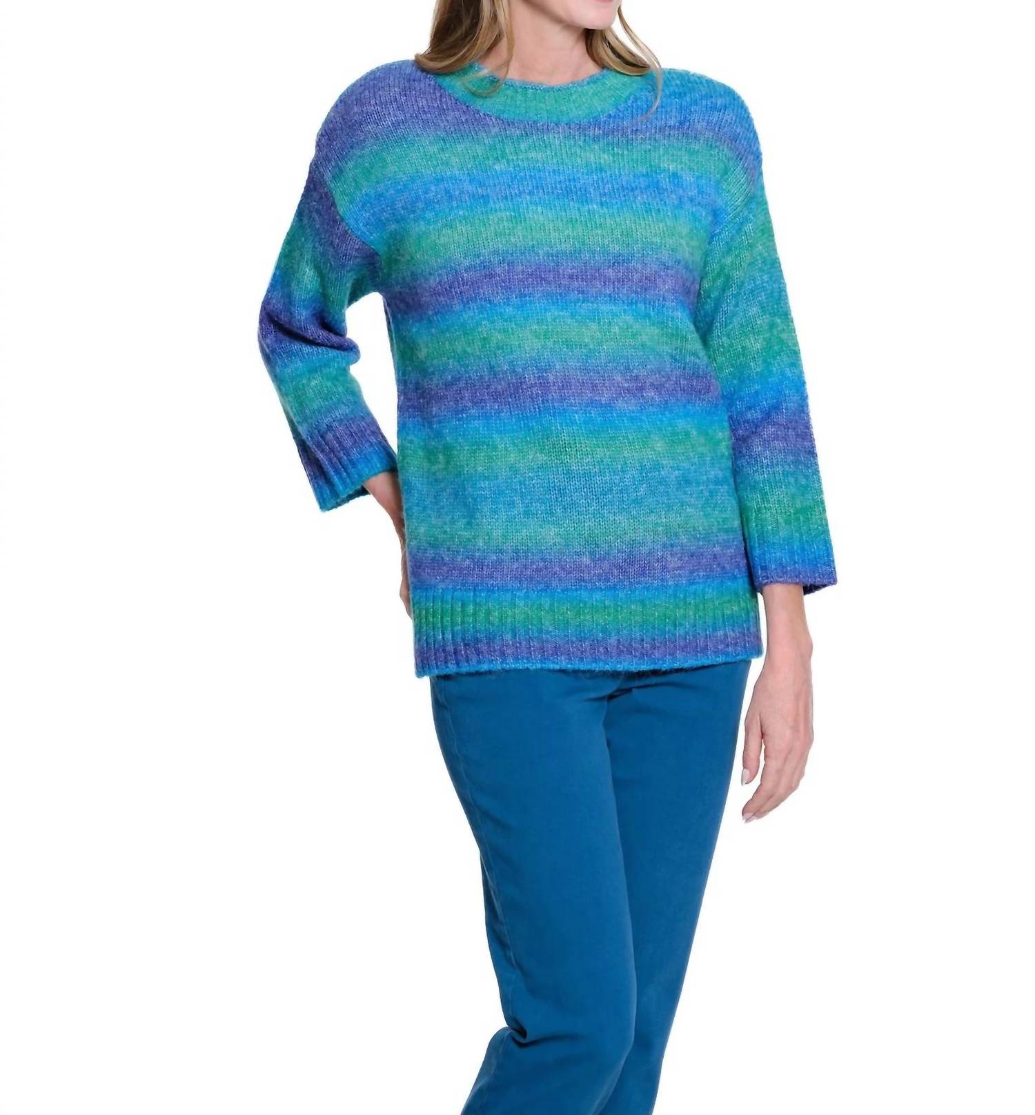Multiples - Ombre Striped Sweater