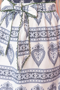 voy Mixed Print Midi Dress in navy hoc summer - women's dress - alternate view
