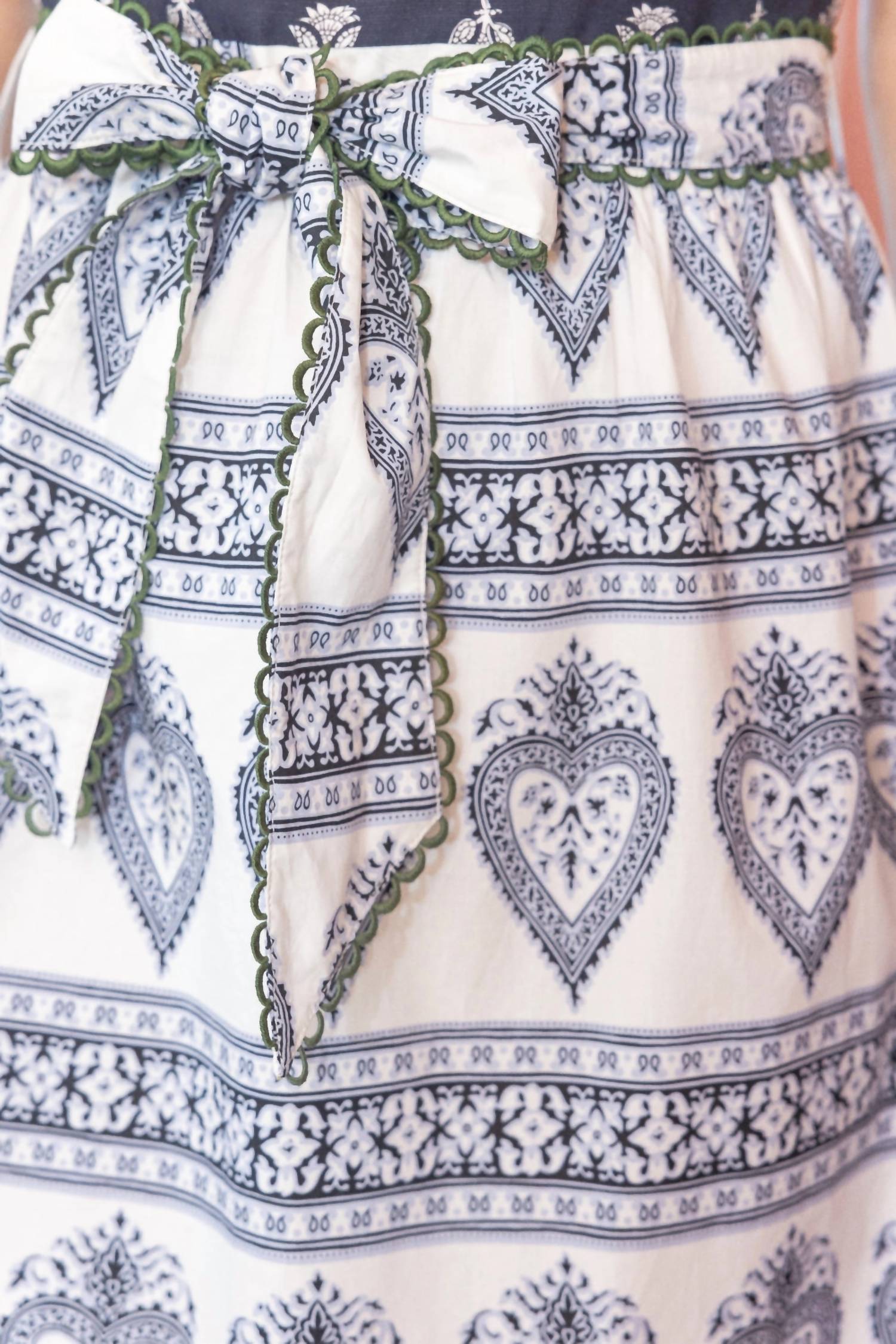 voy Mixed Print Midi Dress in navy hoc summer - women's dress - alternate view