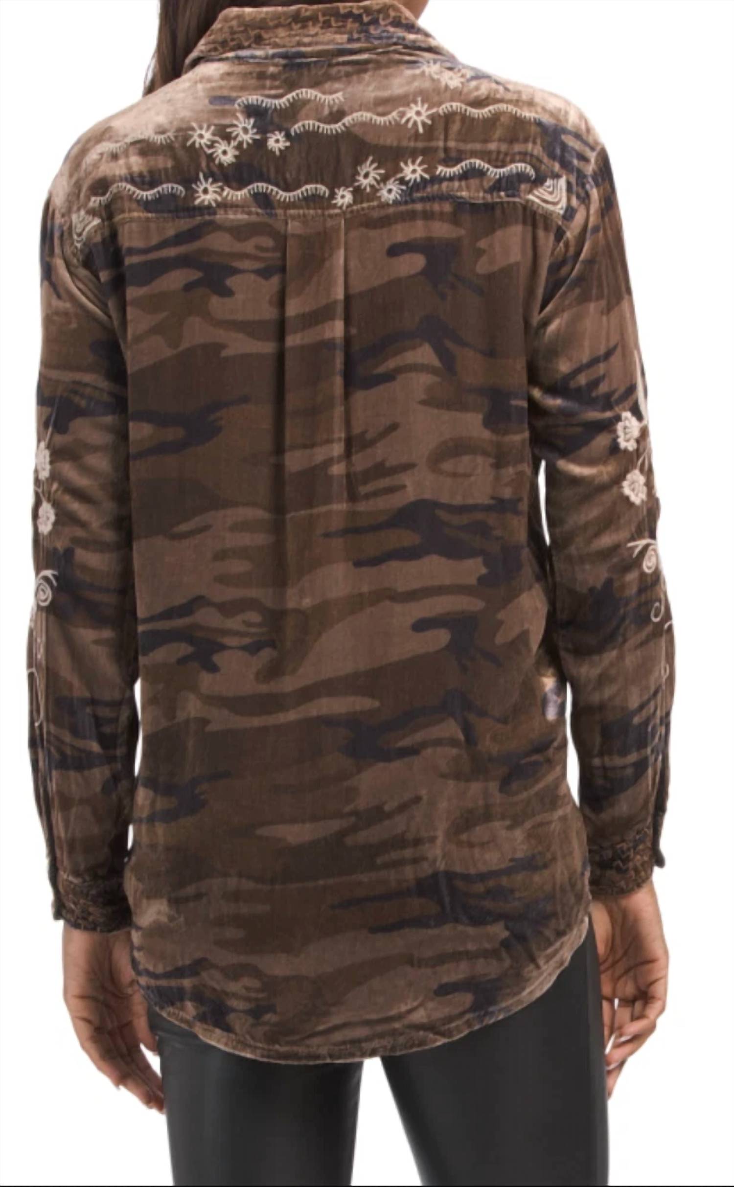 Johnny Was - Maree Velvet Oversized Shirt