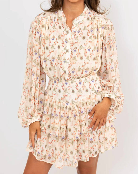 Vintage Floral Chiffon Dress