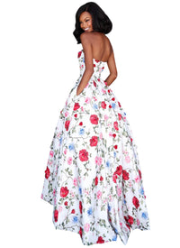 Sherri Hill - Strapless Taffeta Strapless Dress