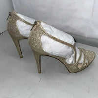 PELLE MODA Women's Oneda Platform Heel Sandals in platinum gold metallic - women's sandal - alternate view