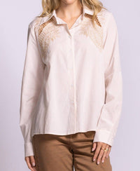 Pink Martini - Quinton Embroidered Top