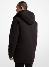 MICHAEL KORS Melrose 2-in-1 Woven Parka Full Zip Jacket in 1 woven parka full zip jacket in black - men's jacket - alternate view