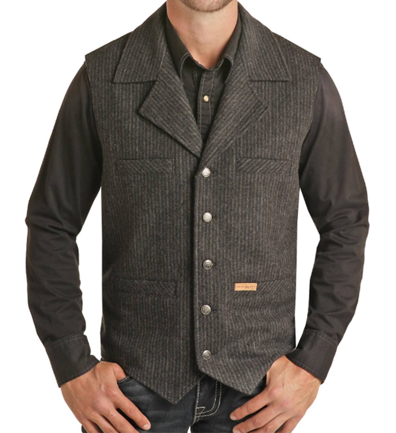 Powder River - Wool Stripe Montana Vest