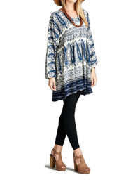 Velzera - Paisley V-Neck Mini Dress