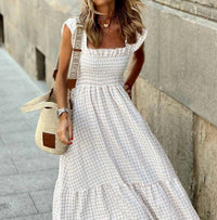By A Thread - Tami Smocked Checker Dress