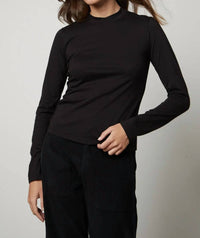 Velvet By Graham & Spencer - Linny Mock Neck Tee