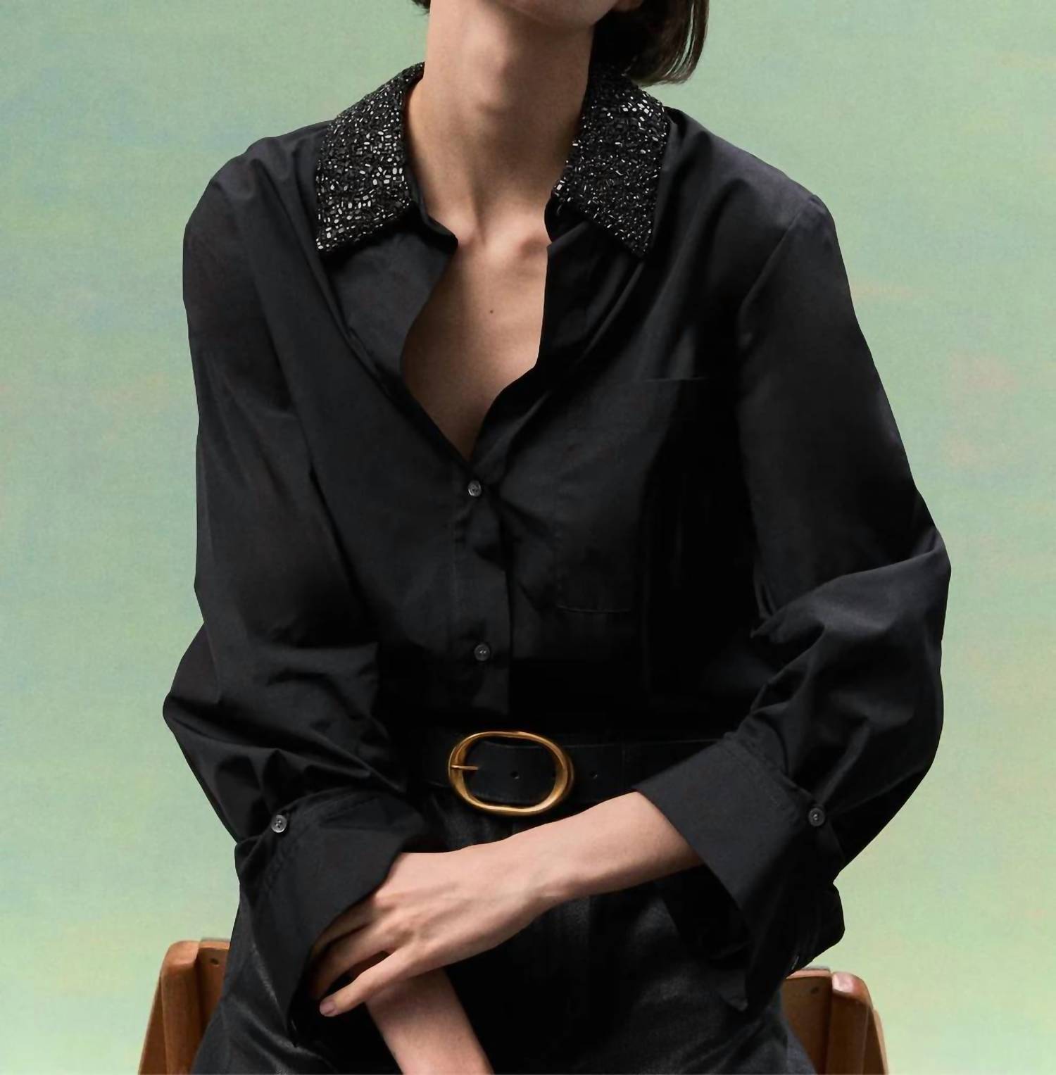 Twp - Dude Crystal Collar Shirt