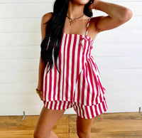 Anniewear - Stripe Gathered Side Detail Top