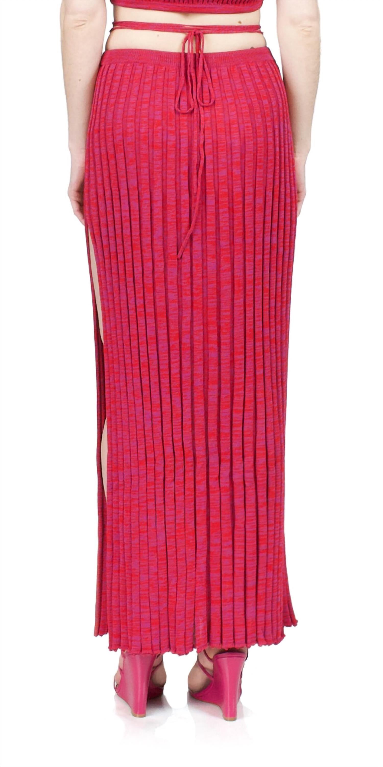 Christopher Esber - Pleated Knit Tie Skirt