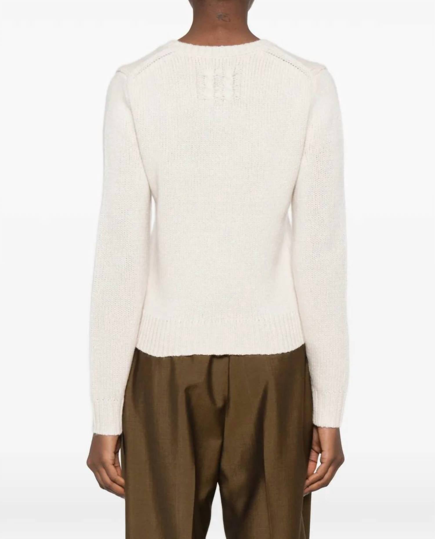 NILI LOTAN Saskia Cardigan in ivory - women's cardigan - alternate view
