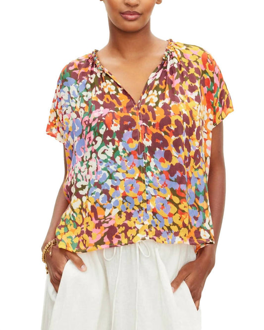 Velvet By Graham & Spencer - Trixy Printed Short Sleeve Top