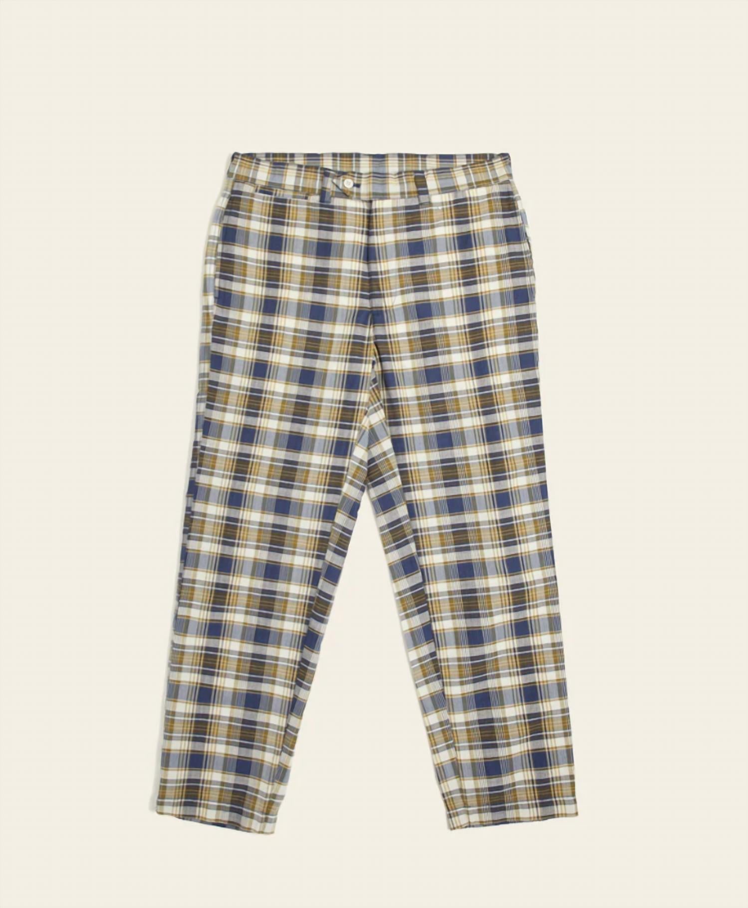 Original Madras Trading Company - Men's Madras Summer Trouser