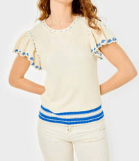 Cartolina Nantucket - Madeline Short Sleeve Sweater