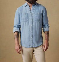Faherty - Tried & True Chambray Workshirt