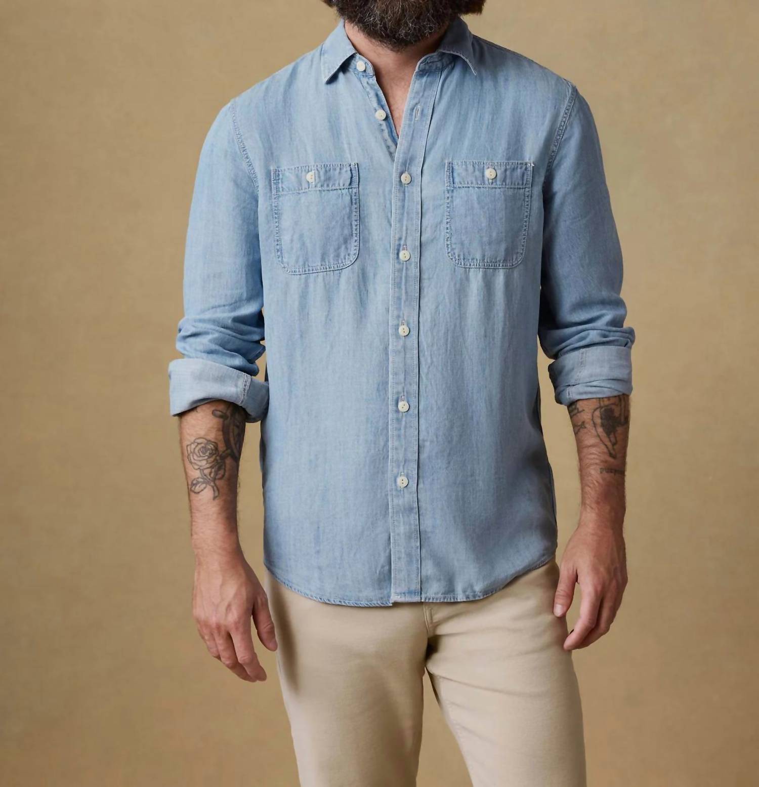 Faherty - Tried & True Chambray Workshirt