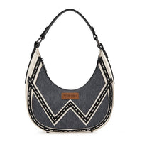 Wrangler - WESTERN CONTRAST STITCH CHEVRON HOBO SHOULDER BAG