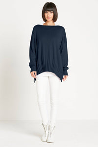 Planet By Lauren G. - Ribbed Boatneck Top