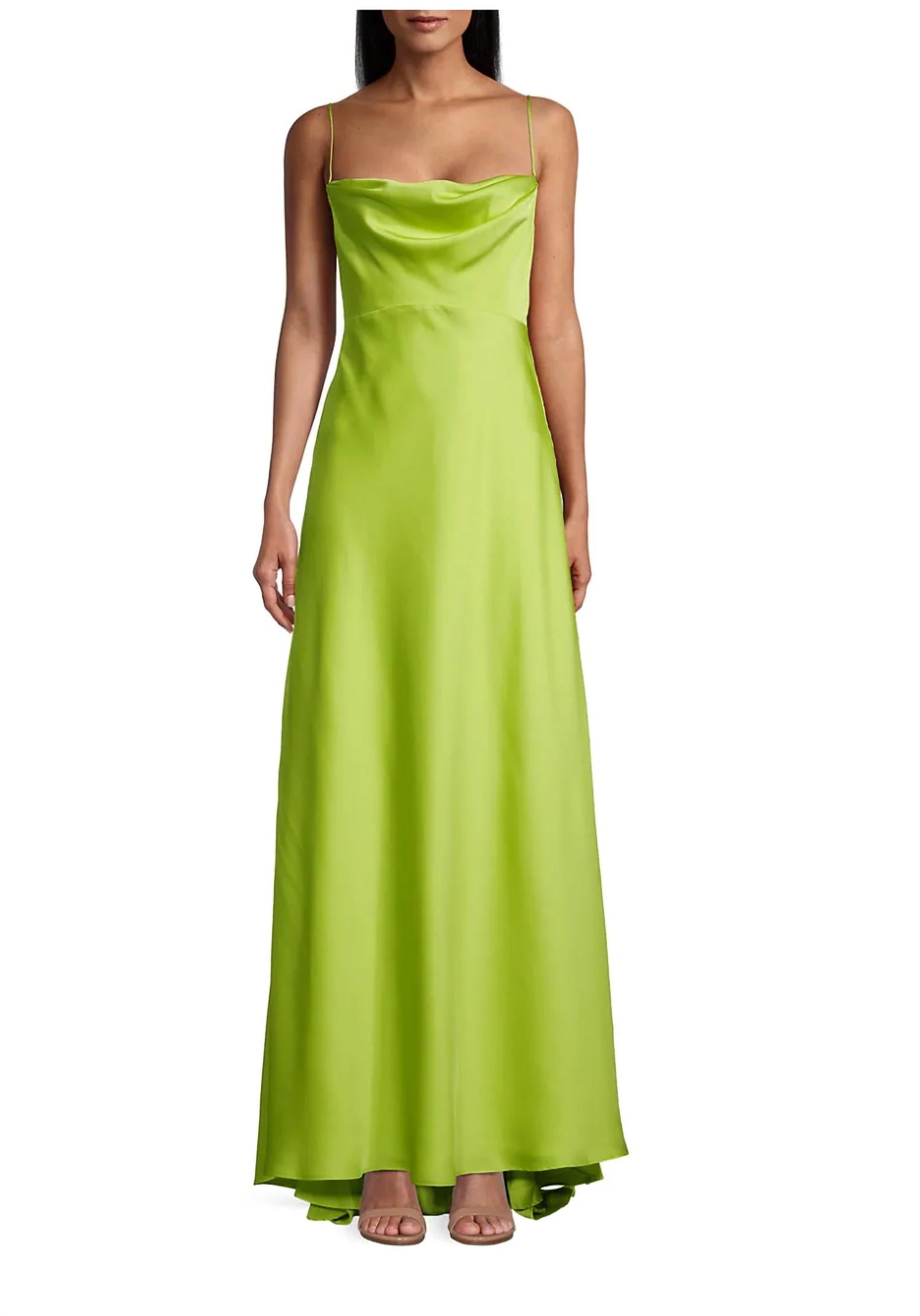 Emerie Satin Strappy Gown