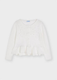 Mayoral Sparkle Cardigan in white - item - detail view