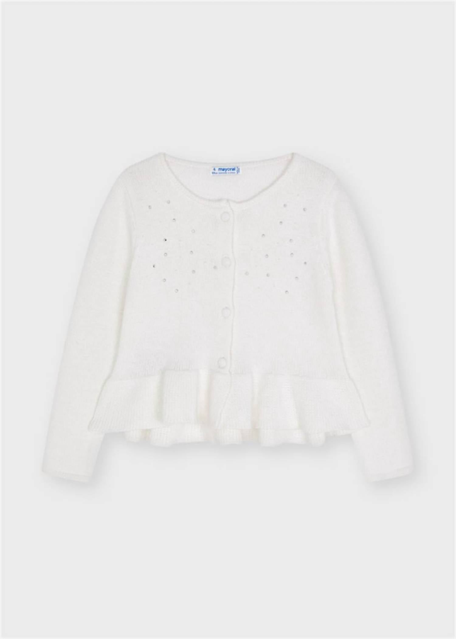 Mayoral Sparkle Cardigan in white - item - detail view