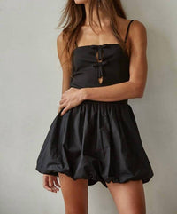 By Together - Poplin Balloon Skirt Mini Dress