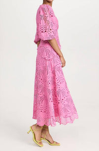 Farm Rio - Eyelet Midi Dress