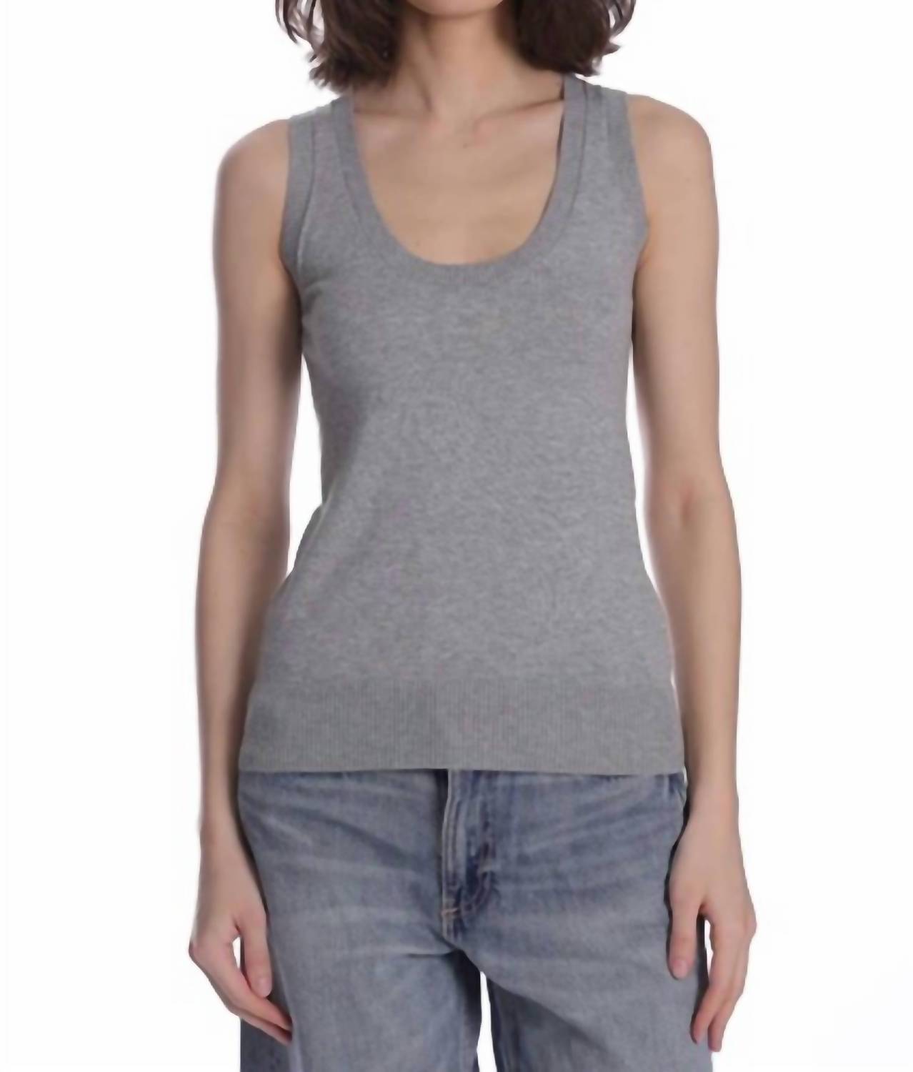 Minnie Rose - Supima Scoop Neck Tank