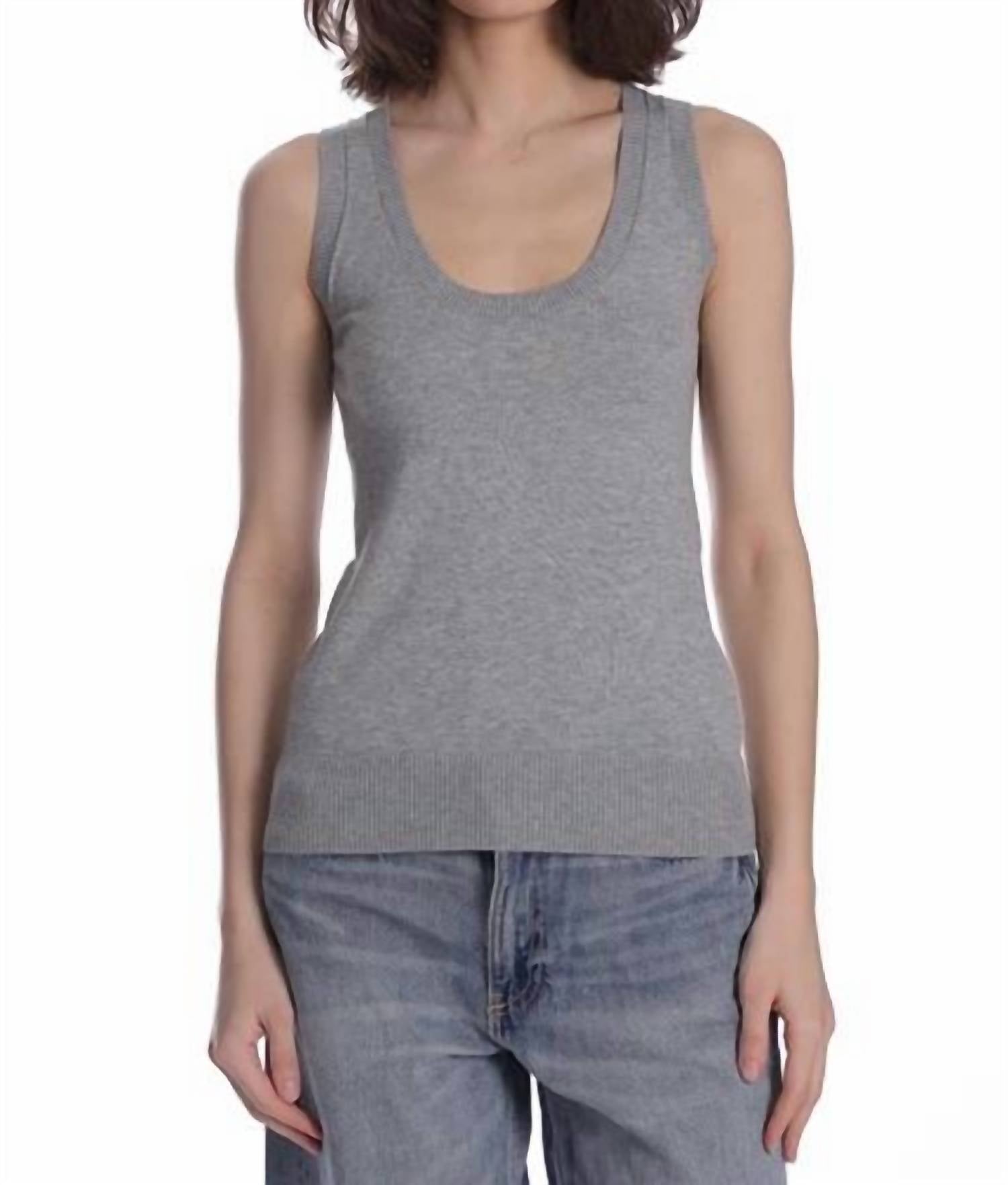 Minnie Rose - Supima Scoop Neck Tank Top