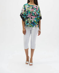 Joseph Ribkoff - Tropical Print Chiffon Top