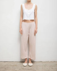Leset - Pointelle Crop Wide Leg Pants