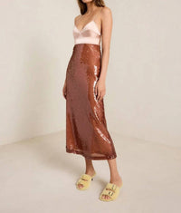 A.L.C. - Gisele Cutout Sequin Satin Crepe Midi Dress