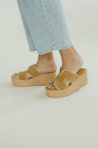 Chocolat Blu - Women's Jaxx Suede Wedge Slides