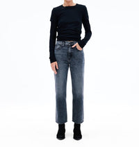 Slvrlake - London Crop High Rise Straight Jeans