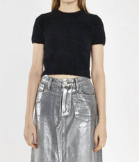 Glamorous - Women's Fluffy Knit Crop Jumper