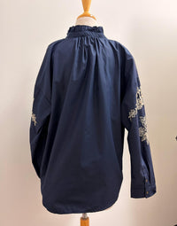 Entro - Delphinium Long Sleeve Blouse