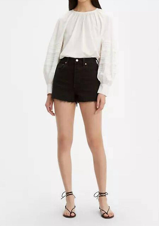 Levi'S - High Rise Button Fly Fringe Ribcage Shorts